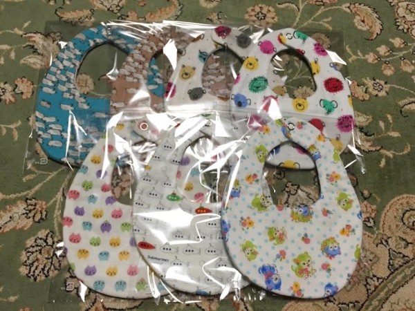 日本純手工八層紗雙面圍兜