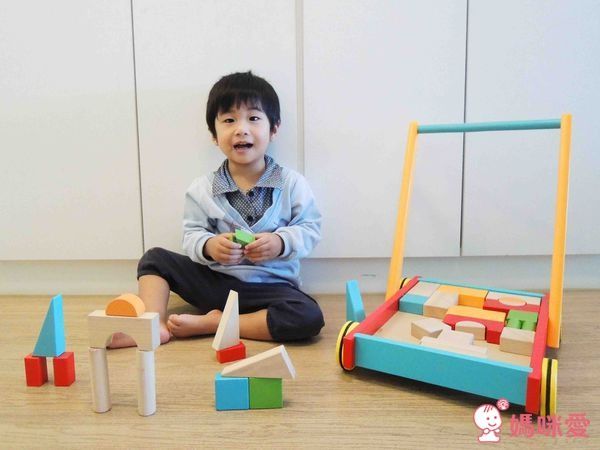 new! ✿美國 kids preffered 木質積木學步車