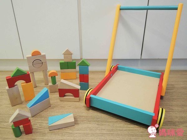 new! ✿美國 kids preffered 木質積木學步車