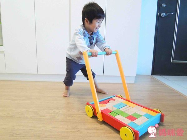 new! ✿美國 kids preffered 木質積木學步車