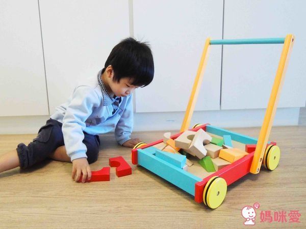 new! ✿美國 kids preffered 木質積木學步車