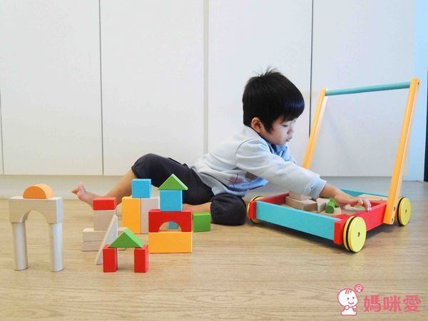 new! ✿美國 kids preffered 木質積木學步車