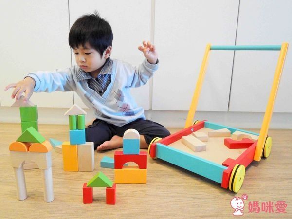 new! ✿美國 kids preffered 木質積木學步車