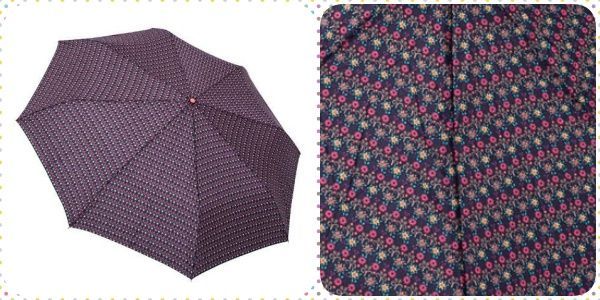 Rainstory 超大自動親子傘：田園小花（藍紫）