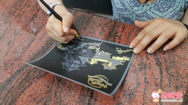 療癒紓壓❤ 韓國 Lago Scratch 金色夜景刮畫 - 明信片