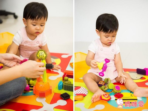 《美國 B.Toys 》感統玩具 - 鬃毛積木