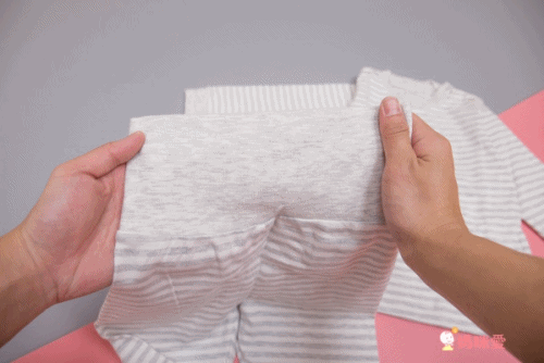 JoyNa - 高腰護肚褲+上衣套裝組-灰色條紋