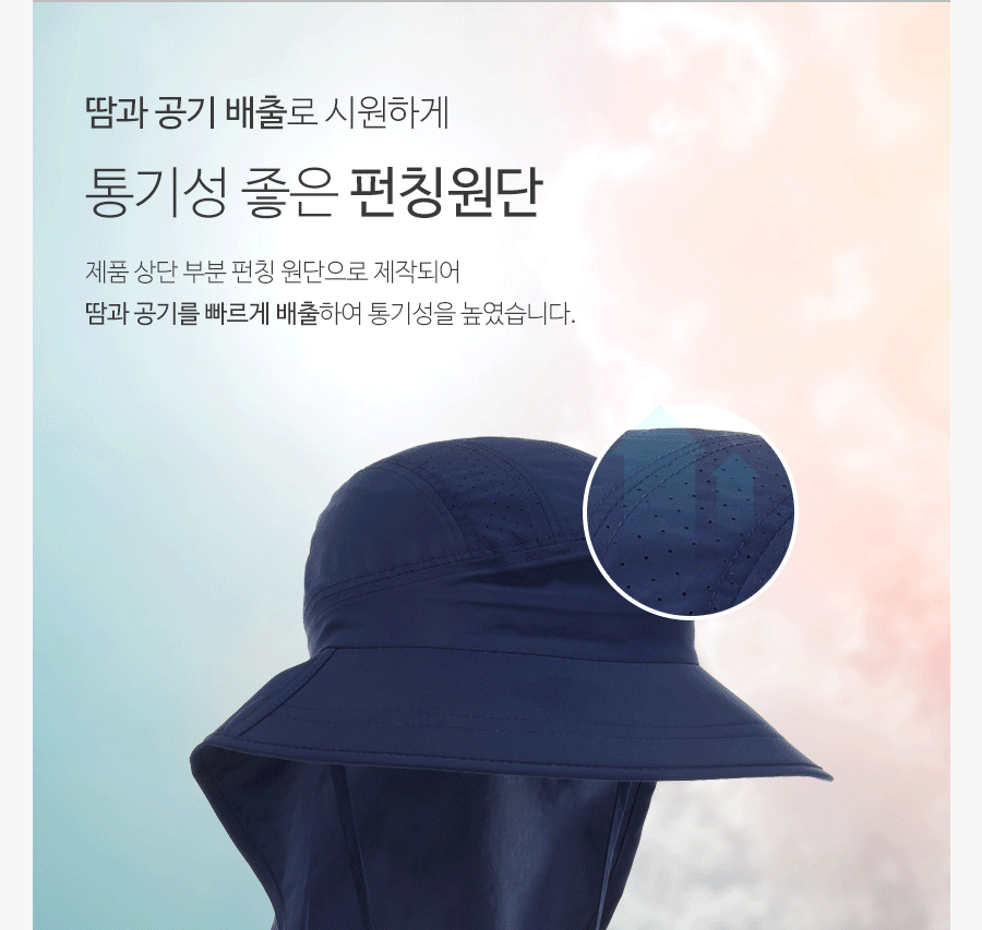 韓國 Beach Boom - 韓製UPF50+防水透氣遮脖帽-嫩粉紅