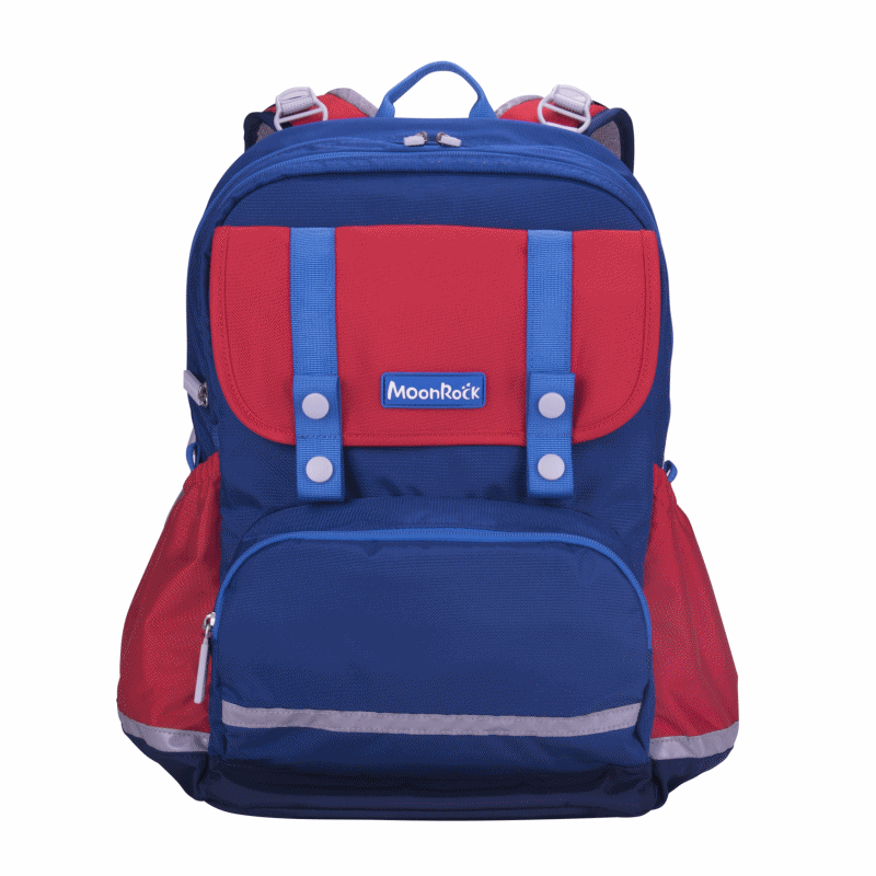 MoonRock - 護脊書包-MR3 S-紅-建議身高120-140cm (41X28X19cm)