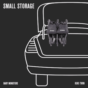 西班牙 BABY MONSTERS - 西班牙 Baby Monsters 雙人餅乾推車-黑