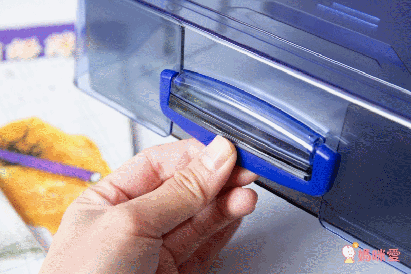 日本文具 SONIC - 雙層抽屜分隔收納盒 (藍)