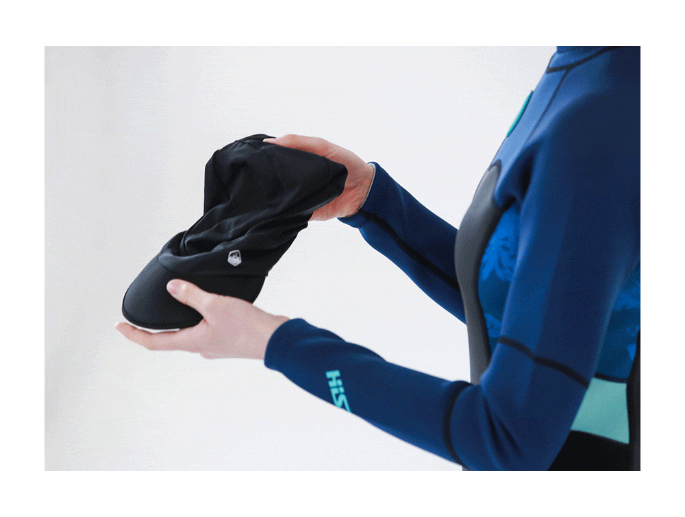 韓國 Beach Boom - UPF50+ 超彈性時尚泳帽/戲水帽-黑