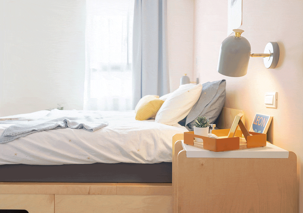 走走家具 - (7/20後出貨)走走移動邊架-清新白 (48.7 / 43 / 55 (cm))