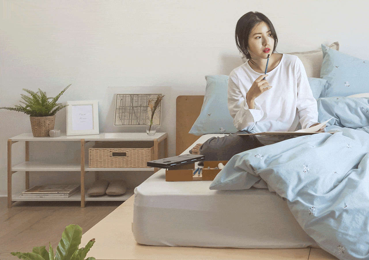 走走家具 - 走走兩用架-清新白 (90 / 34 / 42 (cm))