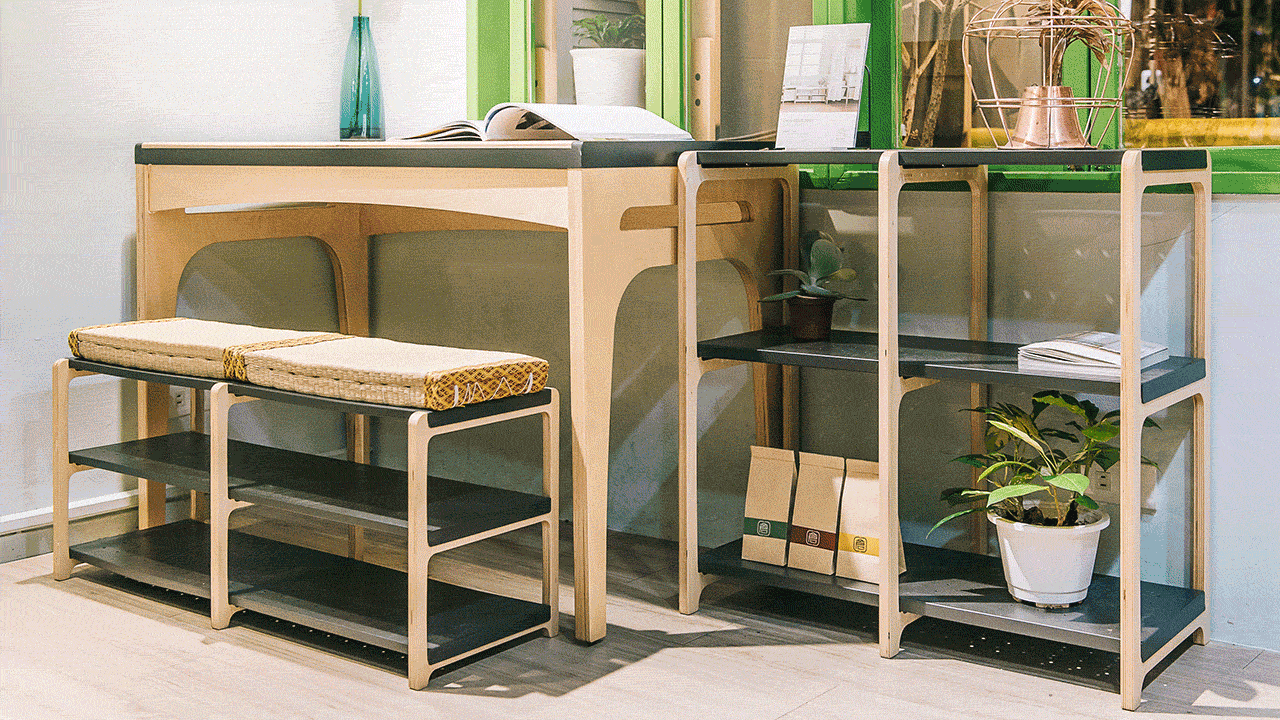 走走家具 - 走走兩用架-清新白 (90 / 34 / 42 (cm))