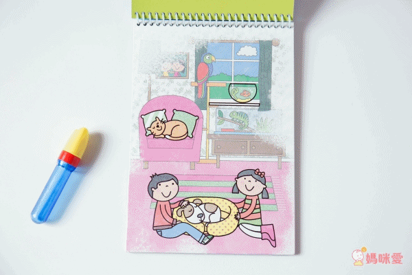 小小孩塗鴉啟蒙【英國GALT】水畫本,沾水塗色不怕亂畫!