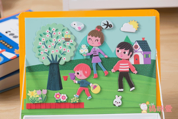 法國Janod - 【熱賣】磁鐵遊戲書-四季