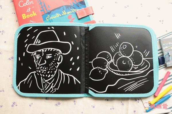 美國Jaq Jaq Bird - 攜帶型粉筆畫冊-恐龍