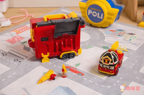 POLI 波力救援小英雄 - LED變形羅伊手提基地