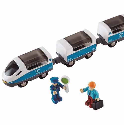 超酷太陽能車／高鐵車站加入！❤ 德國 Hape 軌道車 ❤ 車車控最愛豪華軌道