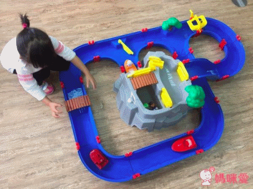 瑞典 Aquaplay - 【超級豪華版】漂漂河水上樂園玩具-544-(152X162X22cm) (送小帆船-287(顏色隨機))