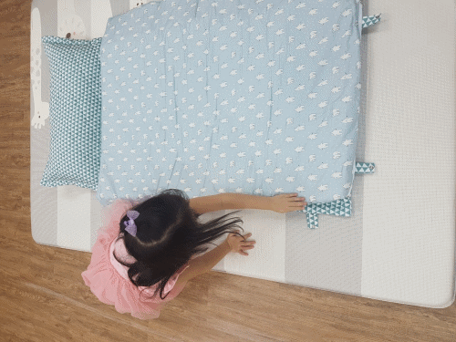 韓國 2cm+透氣乳膠墊睡袋，支撐力UP↑，分散受力保護寶貝脊椎 ♥