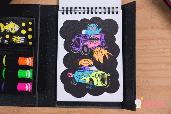 在家擁有小小畫室【澳洲 Tiger Tribe】旅行著色盒＆窗花彩繪