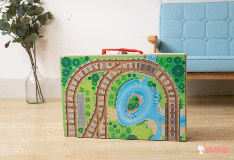 Amazon五星【美國瑪莉莎】超大交通遊戲地墊、木製軌道車車玩具