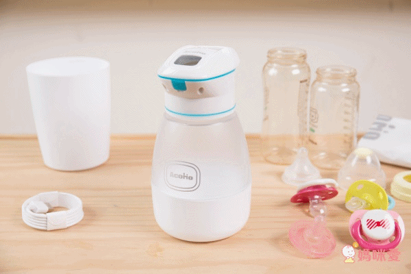 AcoMo - PS III 90秒隨身奶瓶奶嘴殺菌器-附大小底座-粉-385g