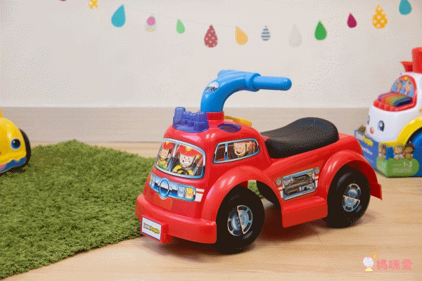 美國Fisher-Price 費雪 - 費雪牌little people 消防車騎乘玩具