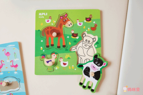 西班牙 APLI - 動物握鈕拼圖-牧場