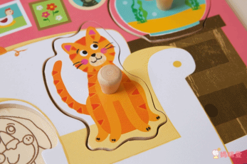 西班牙 APLI - 動物握鈕拼圖-牧場