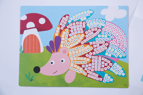 西班牙 APLI - 馬賽克拼貼-動物-底圖2張+275格拼貼6張