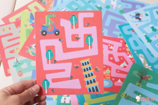 西班牙 APLI - 【旅行遊戲卡超值組】-是誰不一樣+世界迷宮+叫我找碴王-圖卡90張+鉛筆3支