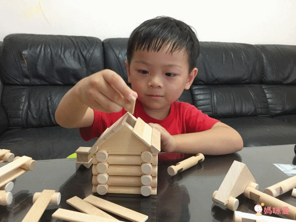 歐洲 VARIS - 木製建構積木-度假小木屋111片-獨家加贈飛行者號(市價$290)