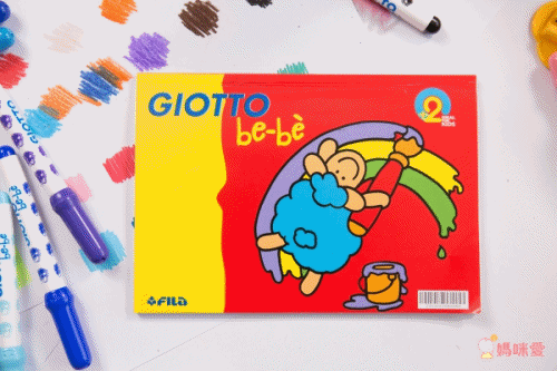 義大利GIOTTO - 【獨家超值組】可洗式寶寶木質蠟筆10色(附筆削)+可洗式寶寶彩色筆10色+贈收納袋、著色本、黏土50g