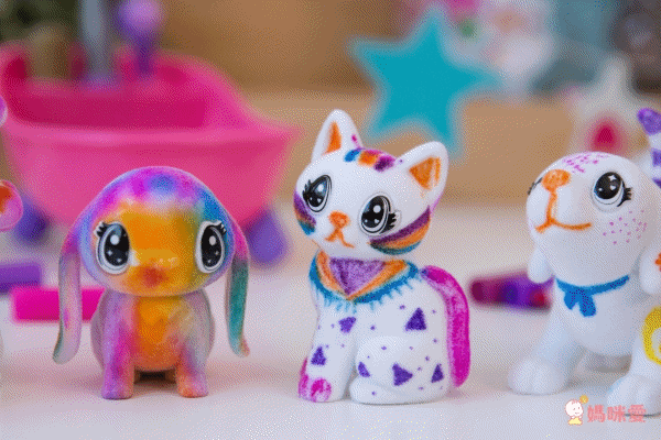 Crayola繪兒樂 - 【熱銷】彩繪百變毛小孩-寵物公仔*1(款式隨機)+可水洗細短桿彩色筆*2支(顏色隨機)