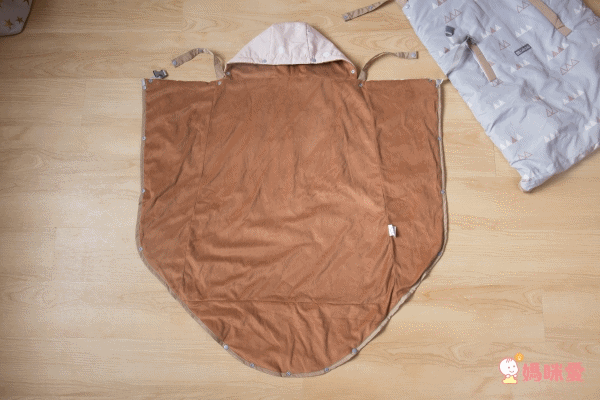 Caring - 多功能揹巾 (防風保暖披風披巾)-公主粉