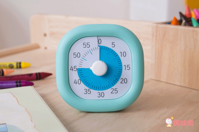 日本文具 SONIC - 時間流逝實感 倒數時鐘+時鐘-薄荷綠