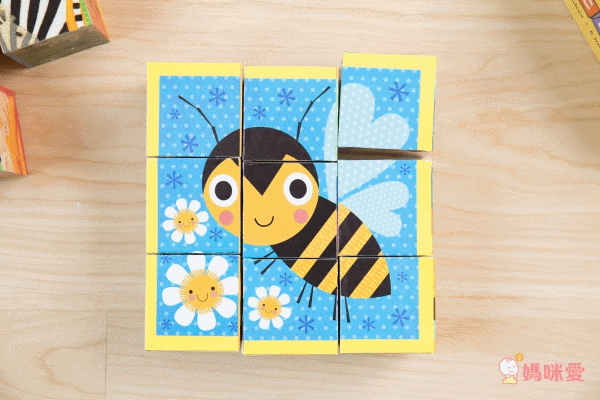 美國 mudpuppy - 方塊拼圖-小小動物-9塊