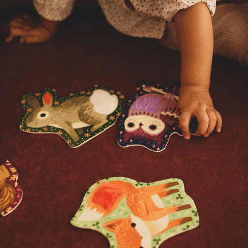 美國 mudpuppy - 觸感拼圖-威武恐龍-12片