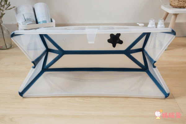 Stokke - Flexi Bath折疊式浴盆(感溫水塞)-白色(灰色包邊)