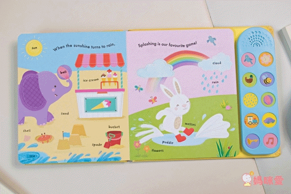 0歲培養親子共讀❤療癒系英文厚頁書 / 音效書 / 觸摸書