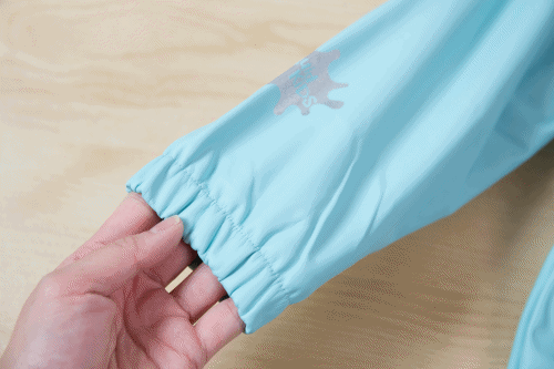 英國 Squid Kids - 厚款變色雨衣-半彩色海星-水藍