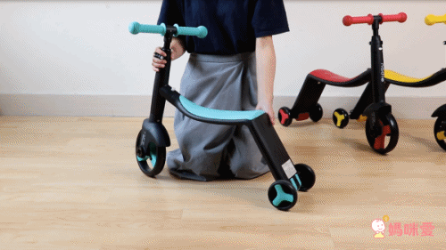 奧地利Nadle - 三合一多功能三輪滑步/滑板車-藍色