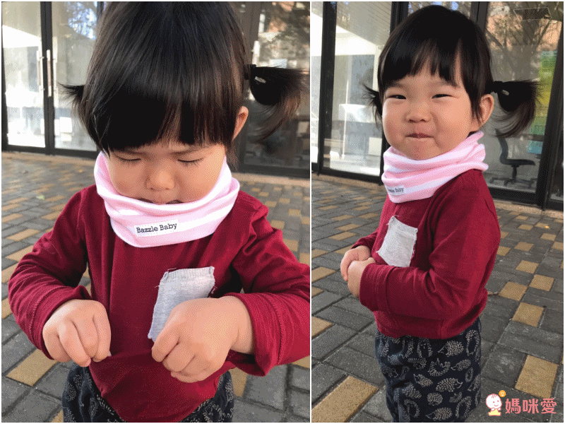 美國 Bazzle baby - 寶寶脖圍圍兜-繽紛愛心 (41*20cm/1入)