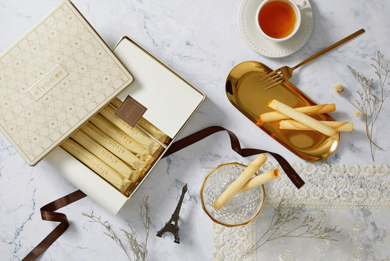 網路爆紅法式點心【禮坊 RIVON】浪漫法式禮盒、蜜漬橙香紅茶磅蛋糕