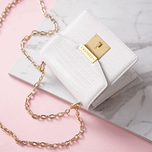 韓國 CARLYN - 夫妻的世界-高藝琳(朴宣暎)同款包-天使象牙白 (16x13.5x8.5cm／410g)