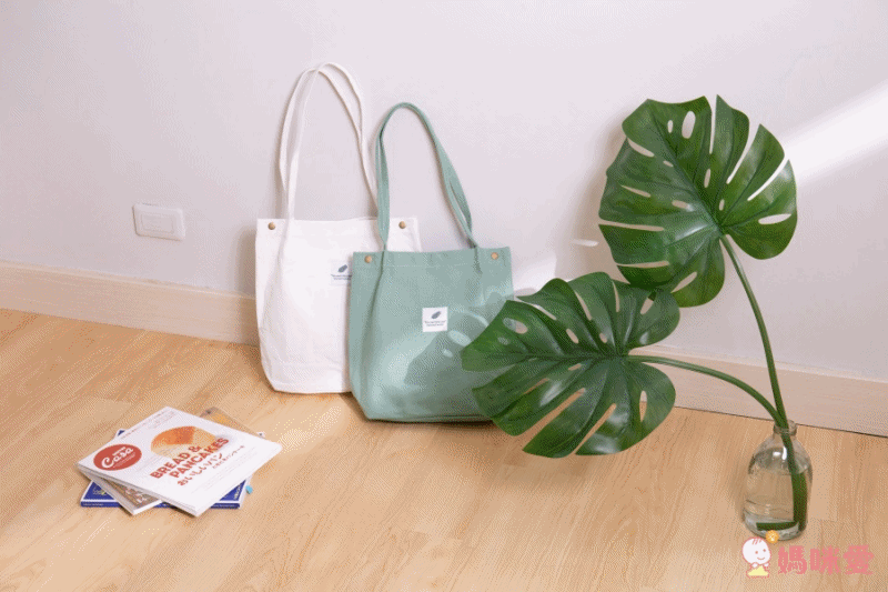 韓版 - 帆布包(有暗袋)-玫瑰粉