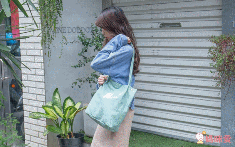 韓版 - 帆布包(有暗袋)-玫瑰粉